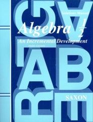 Saxon Algebra 1/2, 3rd Edition, Solutions Manual