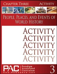 People, Places, & Events of World History Chapter 3 Activities