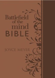 Battlefield of the Mind Bible: Renew Your Mind Through the Power of God's Word, Imitation Leather, brown