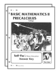 Basic Mathematics II: Precalculus Answer Keys 11-20, Advanced HS/College