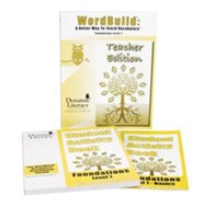 WordBuild &#174: A Better Way To Teach Vocabulary  Foundations 1 Combo Pack