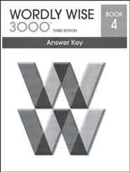 Wordly Wise 3000 3rd Edition Answer Key Book 4 (Homeschool  Edition)