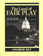 The Land of Fair Play, Third Edition Answer Key, Grade 8 (Remedial  9-12)