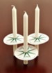 50 Congregation Candles with Drip Protectors