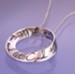 Let Go And Let God, Sterling Silver Mobius Necklace