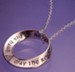 Saint Patrick's Irish Blessing, Sterling Silver Mobius Necklace