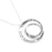 Love Is Patient Double Mobius Necklace, Sterling