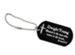 Personalized, Blessed is the Man Dog Tag, Black