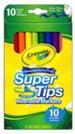 Crayola, Super Tips Washable Fine Line Markers, 10 Pieces