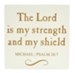 Personalized, Wooden Sign, 10x10, Lord Is My Shield,  White