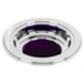 Silver Tone Offering Plate, Purple Pad