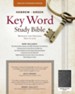 ESV Key Word Study Bible, Genuine Leather, Black, Thumb-Indexed