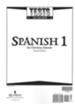 BJU Press Spanish 1 Tests (Second Edition)