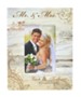 Personalized Mr & Mrs Photo Frame, Wedding, White 9.5