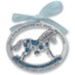 Protect Me While I Sleep Crib Charm, Blue Rocking Horse