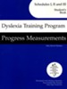 Dyslexia Training Program: Schedules 1-3 Progress  (Homeschool Edition)