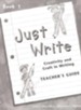 Just Write Book 1 Teacher's Guide (Homeschool Edition)