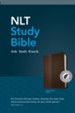 NLT Study Bible, TuTone, LeatherLike, Slate, With thumb index