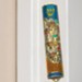 Jerusalem Mezuzah w/Shin Painted Pewter