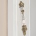 Brass Mezuzah with Glass Center