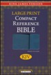 KJV Large Print Compact Reference Bible with Flap Flexisoft Blue