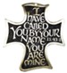 I Have Called You By Your Name, Bronze Cross With Brass Plating