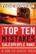 The Top Ten Mistakes Salespeople Make & How to Avoid Them - eBook