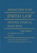 Jewish Law (4-Volume Set): History, Sources, Principles