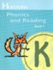 Horizons Phonics & Reading, Grade K, Student Workbook 4