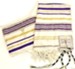 Messianic Christian Sign Purple Prayer Shawl with Bag