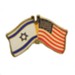 USA & Israel Flags Lapel Pin