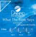What the Bible Says, Accompaniment CD