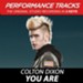 You Are, Medium Key Performance Track With Background Vocals [Music Download]