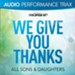 We Give You Thanks [Original Key With Background Vocals] [Music Download]