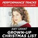 Grown-Up Christmas List (High Key-Premiere Performance Plus w/o Background Vocals) [Music Download]