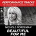 Beautiful For Me (Medium Key Performance Track With Background Vocals) [Music Download]