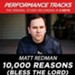 10,000 Reasons (Bless the Lord) [Medium Key Performance Track Without Background Vocals] [Music Download]