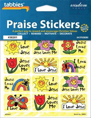 Jesus Loves Me Praise Stickers & Chart   - 