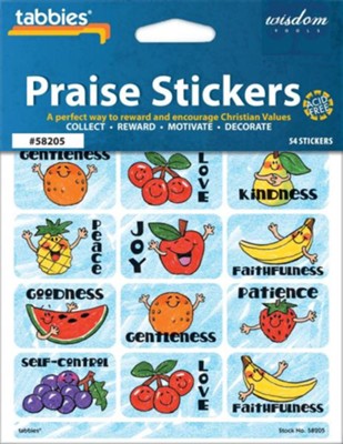 Fruit of the Spirit Praise Stickers & Chart   - 