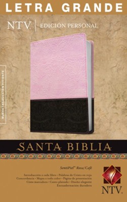 NTV Edicion personal letra grande SentiPiel rosa/cafe ind, NTV Personal Edition Large-Print Bible--imitation leather, pink/brown (indexed)  - 