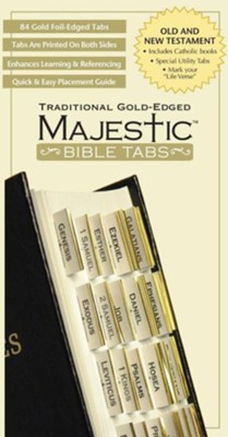 Majestic Traditional Gold-Edged Bible Tabs   - 