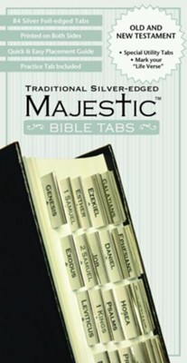 Majestic Traditional Silver-Edged Bible Tabs   - 