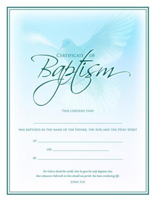 Dove, Baptism Certificates, 6                - 