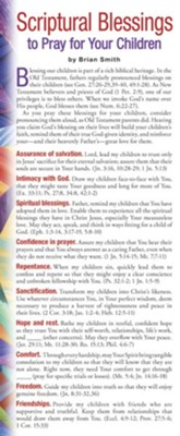 Scriptural Blessings To Pray for Your Children Prayer Card, Pack of 50  - 