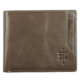 John 3:16, Cross, Wallet, Brown