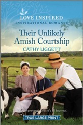 Their Unlikely Amish Courtship, Large Print