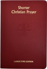 Shorter Christian Prayer, imitation leather burgundy,  large type edition