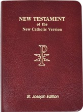 New American New Testament Bible, Bonded Leather, Red