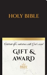 NRSV Updated Edition Gift & Award Bible, Black  - Slightly Imperfect