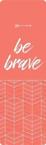 Be Brave - Faux Leather Bookmark